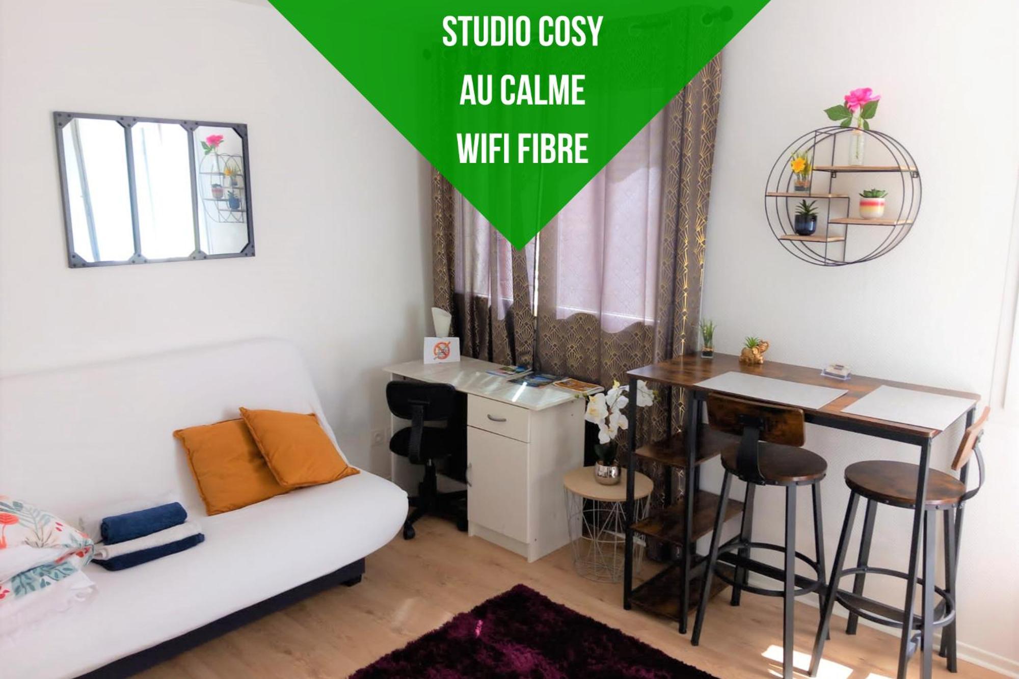 Le Zen -Studio Tout Equipe- Wifi Fibre- Centre Ville Avec Parking Tarbes Esterno foto